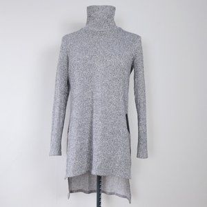 Forever 21 Gray High Low Turtleneck Sweater Size Small
